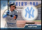 2023 Topps Series 2 Aaron Judge Fathers Day Patch #FD-AJU Yankees Baseball Card