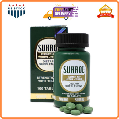 SUKROL, Vitamin, Improve Healthy Brain Function, 100 Tablets, Bottle