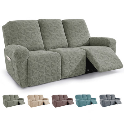 3 Seater Recliner Chair Cover with Pocket Strech Sofa Protector Slipcover