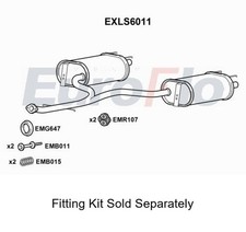 Rear Muffler Silencer Insert Exhaust System Fits Lexus IS EuroFlo EXLS6011