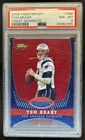 2008 Topps Finest Tom Brady Moments #/629 Patriots PSA 8