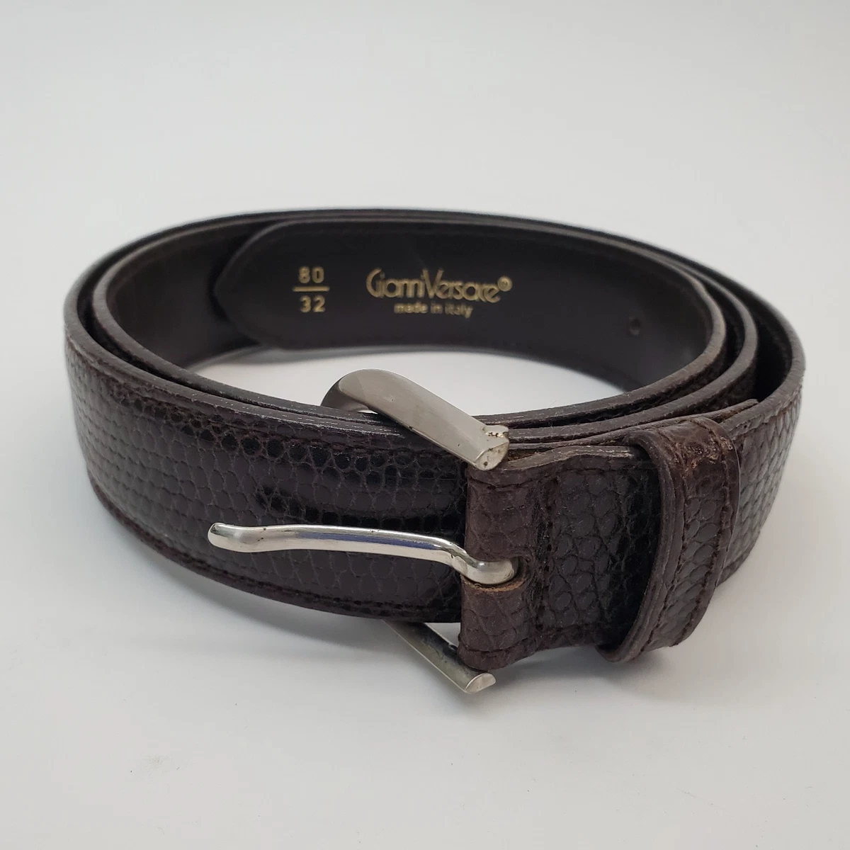 Versace brown belt, sz 38 Versace Belt size 95/38 US in great pre-owned... | Depop main image 2