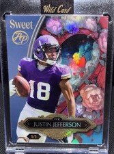 Justin Jefferson 1/1 Artist Proof Rare Vikings LSU WR Rare 1 Of 1