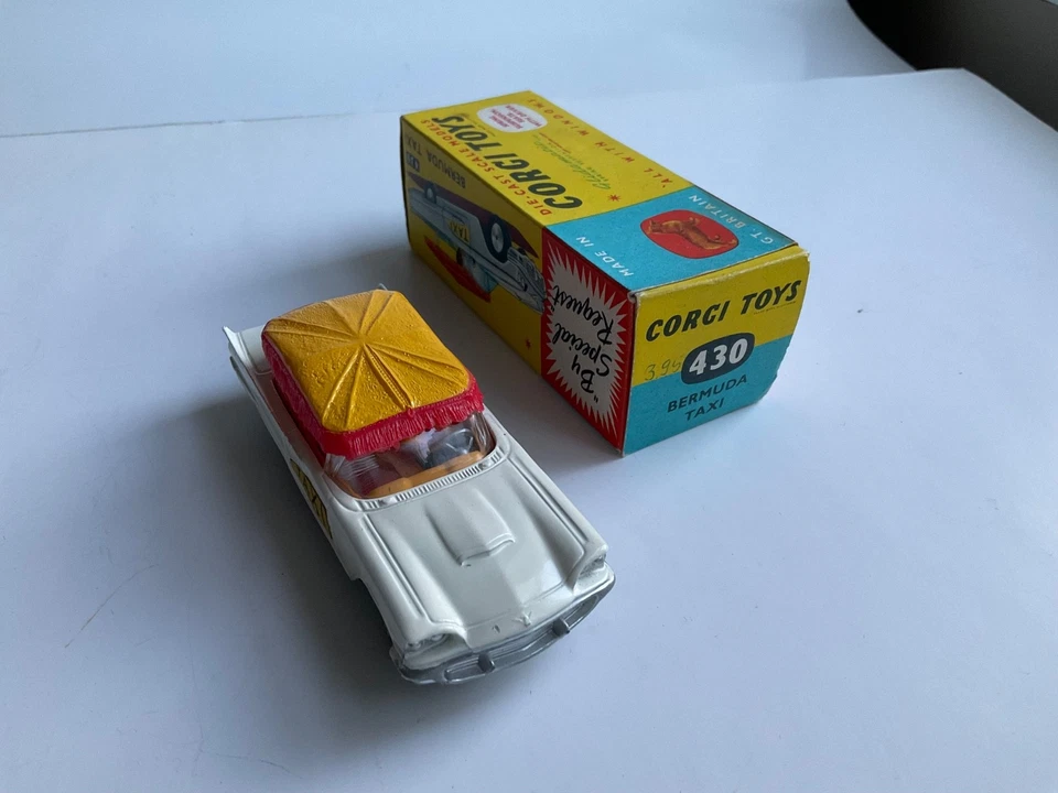 Corgi Toys 430 Bermuda Taxi m. original Box, Ford Thunderbird 1:43 guter Zustand - Bild 3 von 4