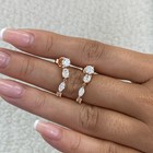 1.8ct Mixed fancy Jacket Earrings Rose Gold 14K Labcreated Diamond F/VS — photo 7