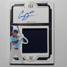 2025 Panini National Treasures Chandler Simpson Silhouette Rookie Patch Auto /99