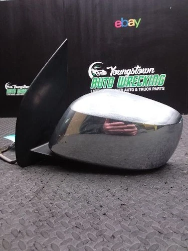 Driver Side View Mirror Power Chrome Non-heated Fits 05-10 FRONTIER 1682577