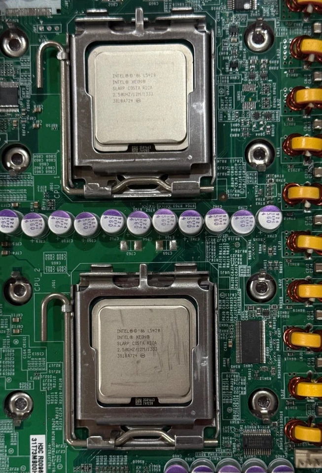 2 Intel XEON L5420 2.5gHZ + Intel S5000PSL Dual Socket Server Motherboard + RAM - Image 2 of 4