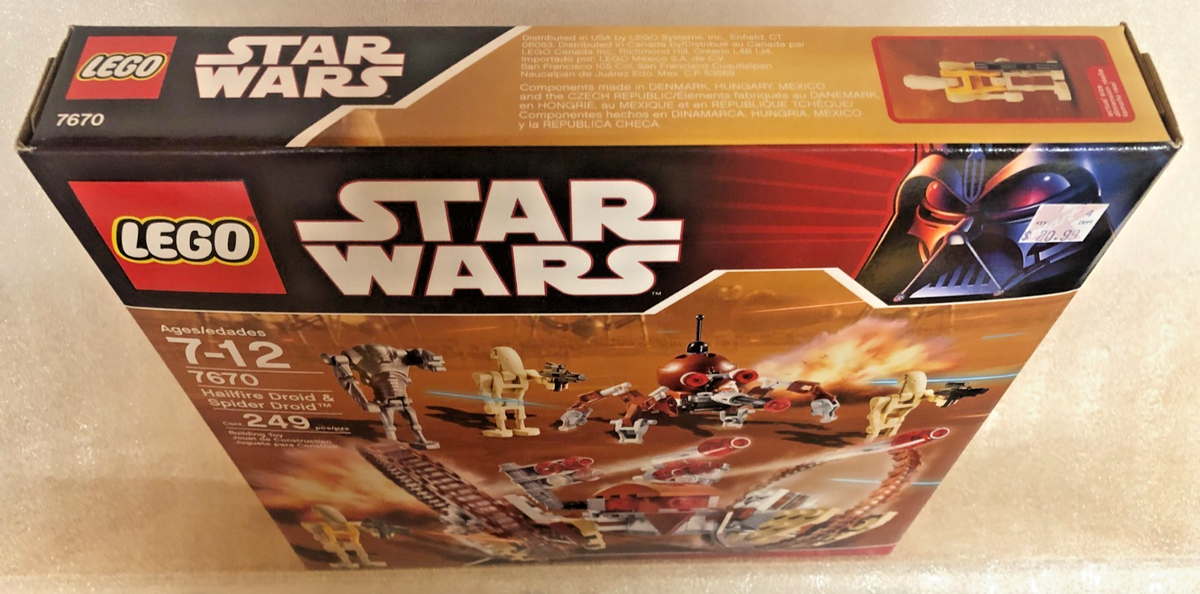 7670 HALIFIRE DROID & SPIDER DROID star wars lego set factory