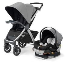 Chicco Bravo 3-in-1 Trio Travel System Camden Black Quick-Fold Stroller