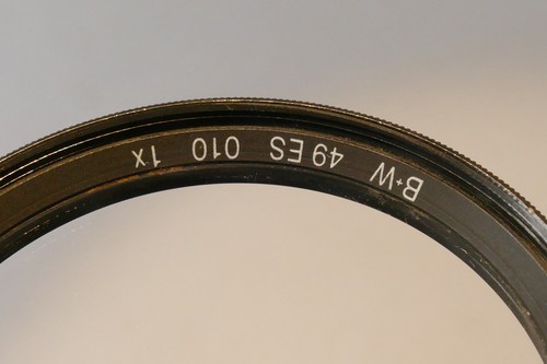 49mm 49ES 010 1X UV clear Filter made in Germany