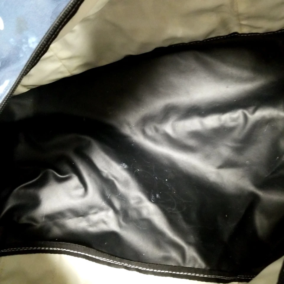 4 件装 LL Bean 蓝色/白色花卉图案旅行行李箱滚动行李箱包套装 — 第 4/4 张图片