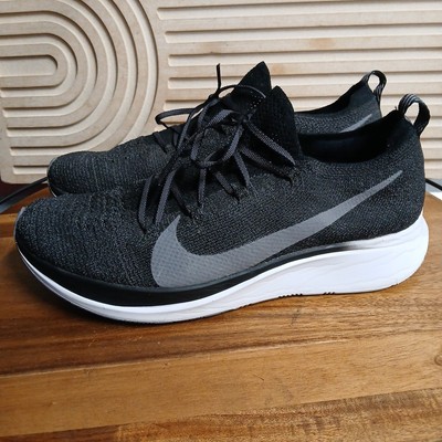 Nike Zoom Fly Flyknit Running Shoes Black Gray White AR4561 001