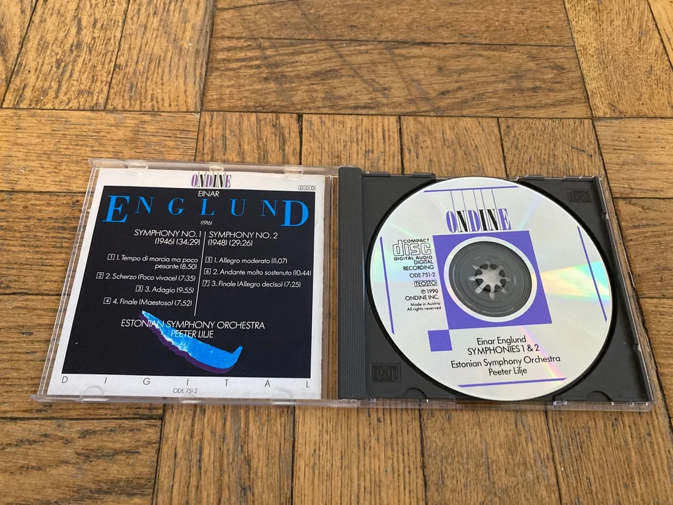 Englund: Symphonies 1 & 2 by Estonian Symphony Orchestra / Lilje (CD, 1990) Foto 2 de 3
