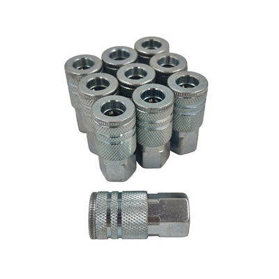 #ad 10PACK I M Industrial Style Air Quick Coupler 1 4quot; x 1 4quot; Female NPT Steel $22.77