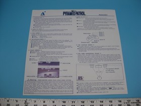 PYRAMID PATROL Pioneer Laser Active Mega LD Disc Game TAITO +Instructions Japan