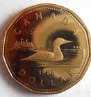 1988 CANADA DOLLAR - AU/UNC PROOF LIKE Coin - Lot #B7