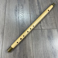 Wooden Fife Flute Wood w/ Brass Tips 16.5  Size 7 Hole
