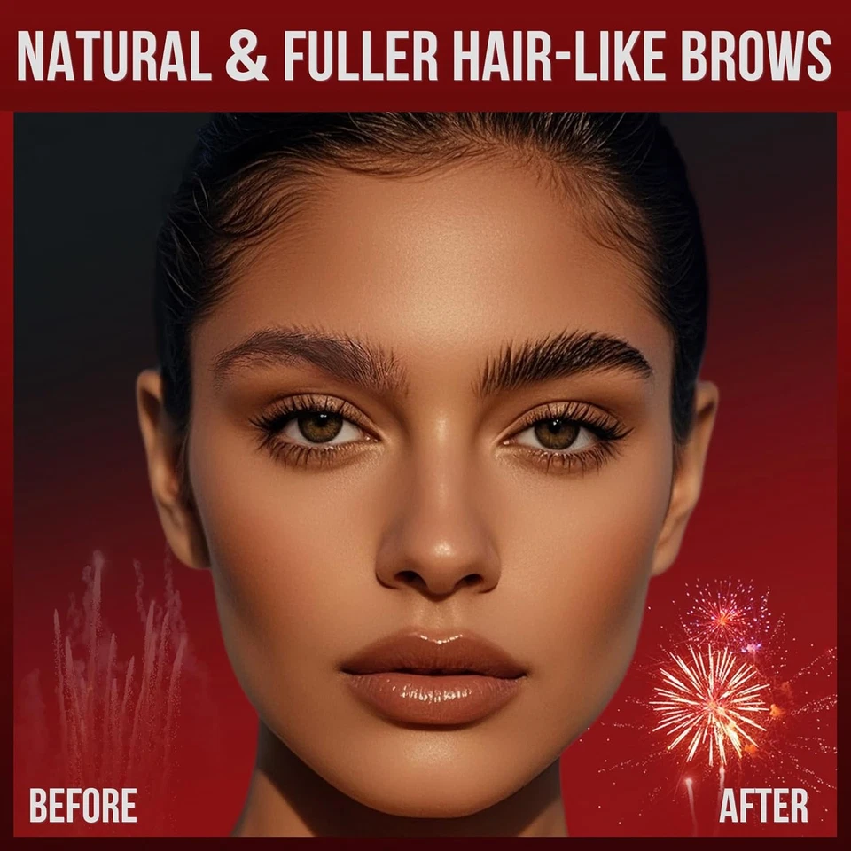 Vevivia Eyebrow Pencils for Women - Eyebrow Pen with Dual-Brush-Tip & Curved Tip - Image 3 of 4