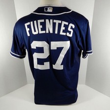 2013 San Diego Padres Reymond Fuentes #27 Game Used Navy Jersey