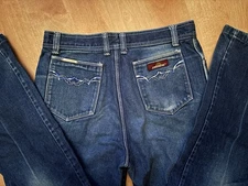 Vintage JORDACHE 80’s HORSE HEAD Blue Denim Jeans HIGH WAIST 32 X 32 UNISEX USA