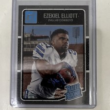 2016 Panini Donruss Rated Rookies Ezekiel Elliott #368 Dallas Cowboys Football