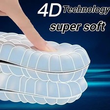 Shoe Inserts for Men, Insoles Relieve Flat Feet Heel Pain 4D Massage - USA