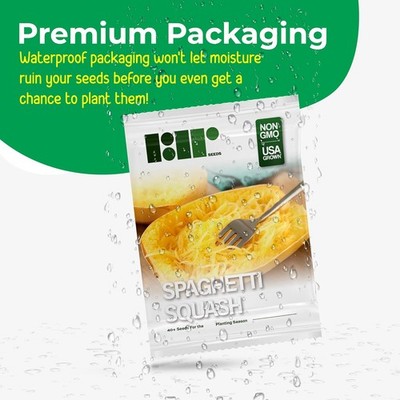 40+ Spaghetti Squash Seeds for Planting - Heirloom Non-GMO USA Grown Winter Squa