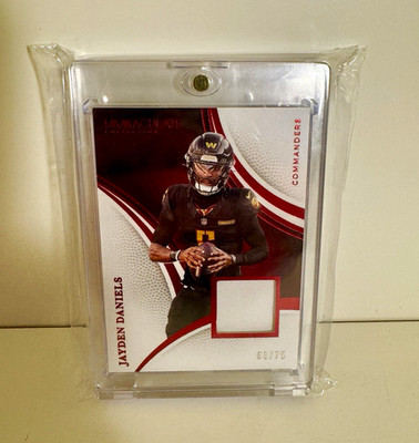 Panini Immaculate Collection Jayden Daniels Commanders Memorabilia 68/75