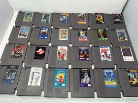 Huge NES 50 Game lot, Tecmo Super bowl, Mike Tyson, Adult collection, Tested !