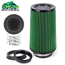 3 3.5 4 Cold Air Intake Filter Inlet 3 Sizes In 1 10.5 Tall Universal Green 3 3.5 4 Cold Air Intake Filter Inlet 3 Sizes In 1 10.5 Tall Universal Green