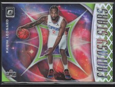 2019-20 Donruss Optic #10 Kawhi Leonard Fantasy Stars Lime Green #/149