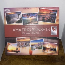 Professor Puzzle 7-in-1 Amazing Sunsets Jigsaw Set – Sealed Puzzles PLEASE READ!
