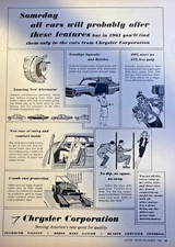 Vintage Magazine Advertisement 1960 Chrysler Automobile Features