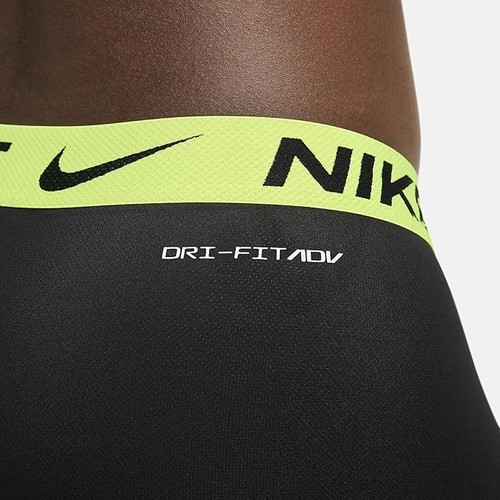 Nike Dri-FIT ADV Men's M Microfiber Boxer Brief 3 Pack Black KE1225-004 - Picture 4 of 8