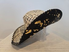 Beautiful Tri-colored Western straw Cowboy Hat