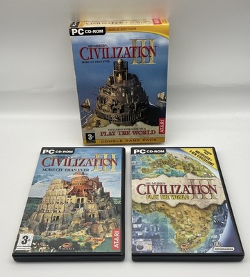 SID MEIER'S CIVILIZATION 3 + PLAY THE WORLD Gold Edition Double Game Pack