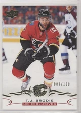 2018-19 Upper Deck UD Exclusives 87/100 TJ Brodie #30 3ug