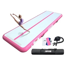 AWSUM Inflatable Air Gymnastics Mat 10ft/13ft/16ft/20ft/23ft Training mat 4/8 in