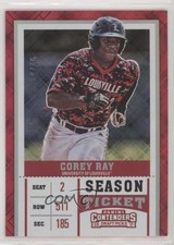 2017 Contenders Draft Picks Season Diamond Ticket 10/15 Corey Ray (Running) u0u