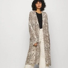 Free People Wild Nights Duster Womens Size XS animal Print Long Sleeve
