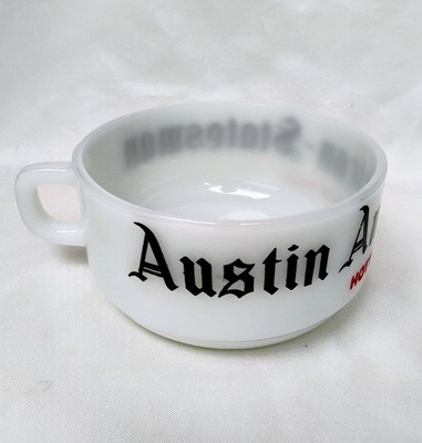 Vintage Anchor Hocking AUSTIN AMERICAN STATESMAN Hotter Than TEXAS Chili Mug Cup