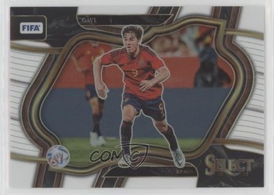 2022 Panini Select FIFA Field Level White Prizm Missing Serial Number Gavi 13m8