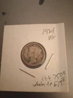 1921 dime very good condition