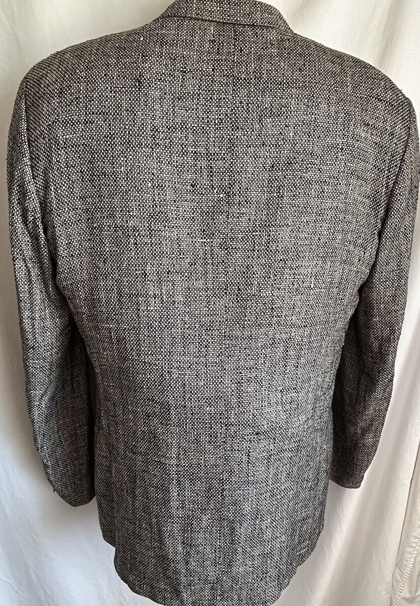 コート GIORGIO ARMANI Jacquard hemp, linen silk caban GIORGIO ARMANI Woven Caban Coat | bergdorfgoodman | REVERSIBLE