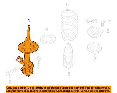 NISSAN OEM 16-19 Sentra Front Suspension Struts Components-Strut E43034AF0A