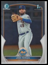 2023 Bowman Jose Peroza Chrome Prospects New York Mets 580