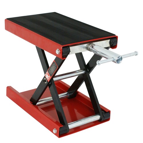 Wide Deck Motorcycle Scissor Jack Lift Stand Widow Cruiser Touring Bike 1100 lbs - Picture 16 of 23