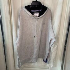 NWT Champion Size XL Fleece Powerblend Pullover Hoodie - Oxford Grey