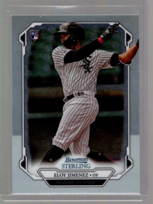 2019 Bowman Sterling Rookies #BSR70 Eloy Jimenez RC 100% Donated Ian Relief